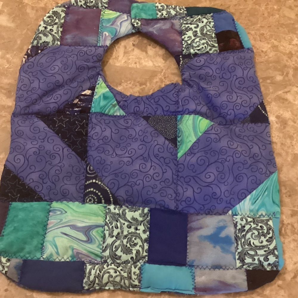 Hand Crafted Reversible Baby Bib. $12 each or 3/$25